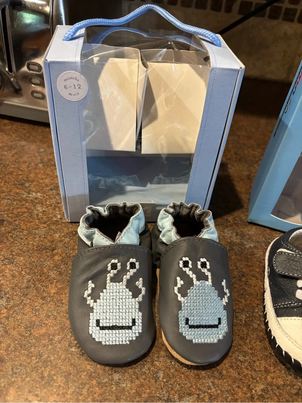 Unbranded Kids Navy & Light Blue Soft-Soled and Sneaker Shoes Set